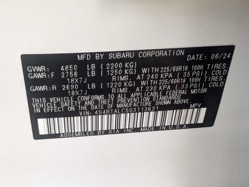 Certified 2025 Subaru Outback Onyx Edition AWD/4WD image 21