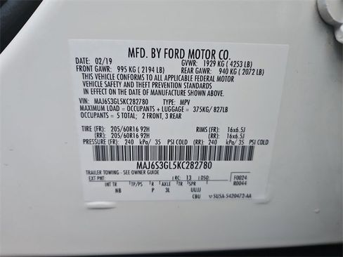 Used 2019 Ford EcoSport SE image 32
