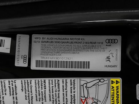 Used 2013 Audi TT 2.0T Prestige w/ Prestige Pkg AWD/4WD image 50
