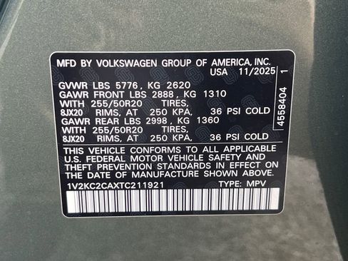 New 2026 Volkswagen Atlas Cross Sport SE image 32