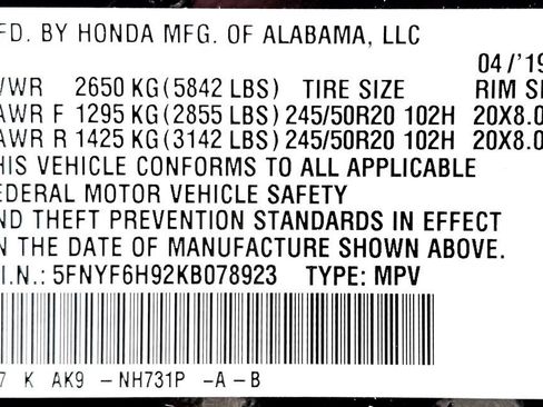 Used 2019 Honda Pilot Touring image 27