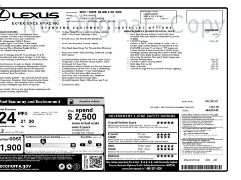 Used 2019 Lexus IS 300 F Sport w/ F Sport Package image 53