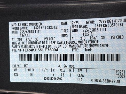 New 2025 Ford Ranger Lariat w/ FX4 Off-Road Package image 27