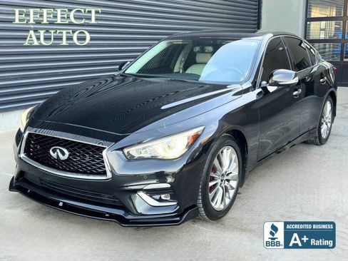 Used 2021 INFINITI Q50 Luxe w/ Cargo Package image 1
