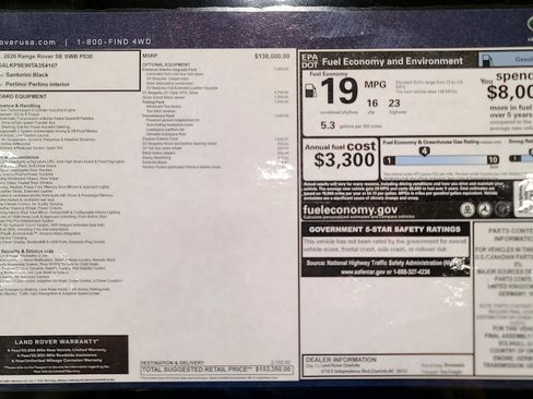 New 2026 Land Rover Range Rover SE image 21