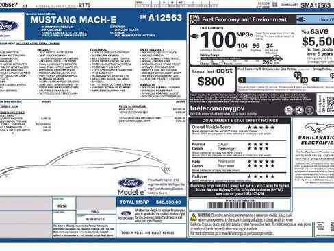 Certified 2025 Ford Mustang Mach-E Premium w/ Sport Appearance Package image 2