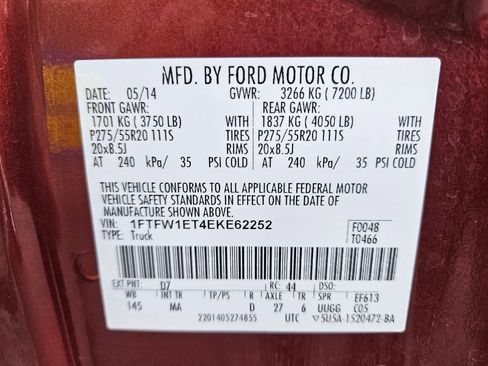 Used 2014 Ford F150 XLT w/ Equipment Group 302A Luxury image 21