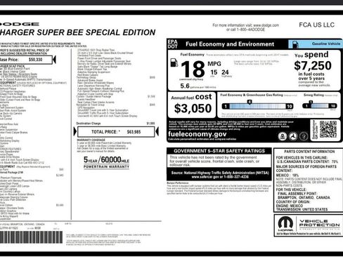 Used 2023 Dodge Charger Scat Pack w/ Plus Group RWD image 54