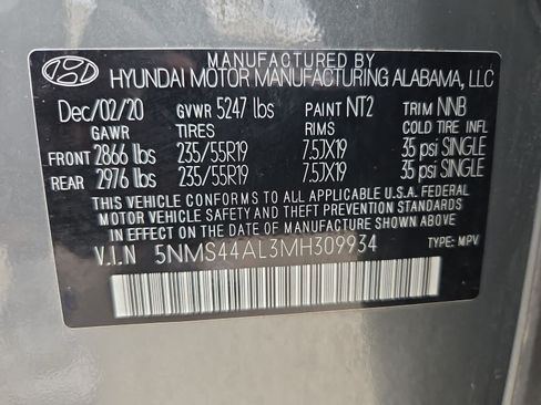 Used 2021 Hyundai Santa Fe Limited FWD image 36