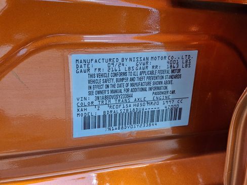 Certified 2025 Nissan Sentra SR w/ SR Premium Package FWD image 27