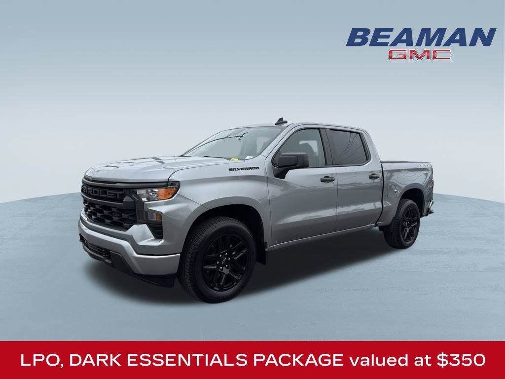 Used 2024 Chevrolet Silverado 1500 Custom w/ LPO, Dark Essentials Package AWD/4WD image 3