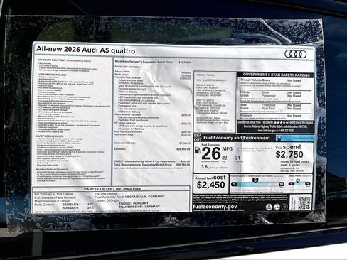 New 2025 Audi A5 2.0T Premium Plus image 18
