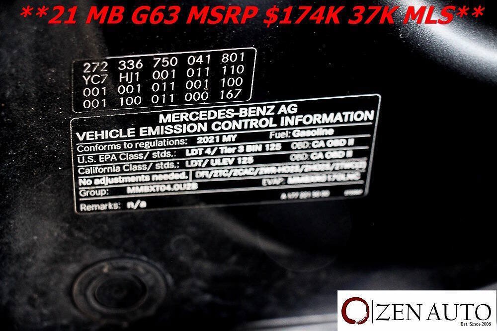 Used 2021 Mercedes-Benz G 63 AMG 4MATIC image 69