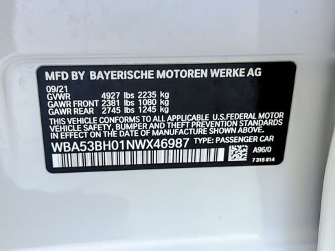 Used 2022 BMW 530i w/ Premium Package RWD image 26