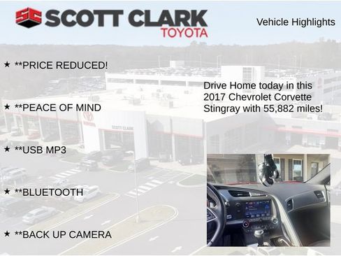 Used 2017 Chevrolet Corvette Stingray Convertible w/ 3LT Preferred Equipment Group image 8