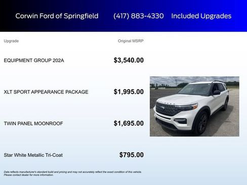 Used 2023 Ford Explorer XLT w/ Equipment Group 202A AWD/4WD image 6