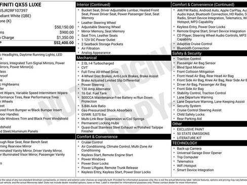 Used 2024 INFINITI QX55 Luxe image 5