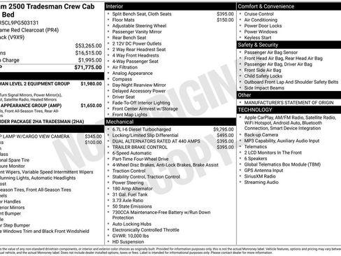 Certified 2023 RAM 2500 Tradesman AWD/4WD image 40