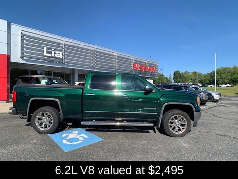 Used 2015 GMC Sierra 1500 SLT w/ SLT Crew Cab Value Package AWD/4WD image 2