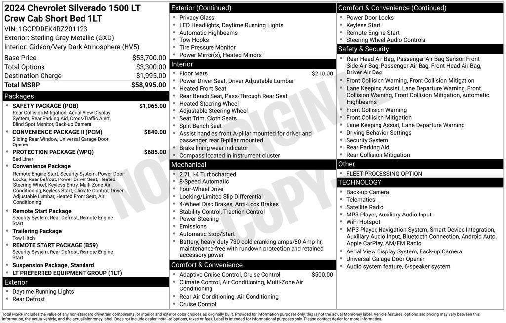 Used 2024 Chevrolet Silverado 1500 LT w/ Safety Package AWD/4WD image 2