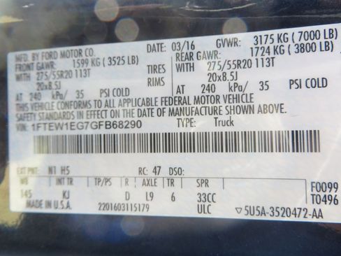 Used 2016 Ford F150 King Ranch w/ Equipment Group 601A Luxury image 29