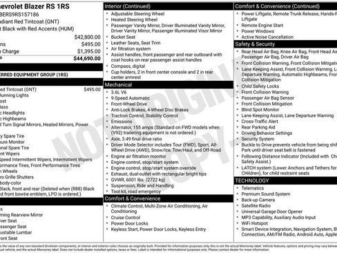 Used 2024 Chevrolet Blazer RS FWD image 6