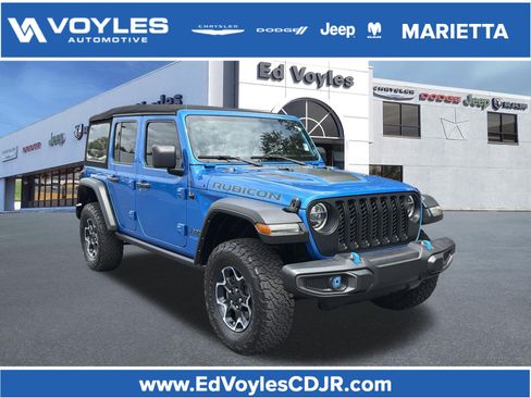 Used 2022 Jeep Wrangler Unlimited Rubicon 4xe AWD/4WD image 1
