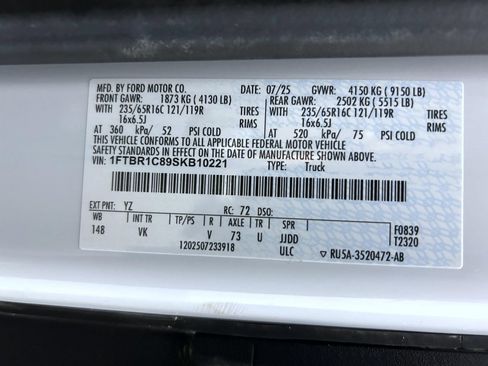 Used 2025 Ford Transit 250 148 Medium Roof RWD image 24