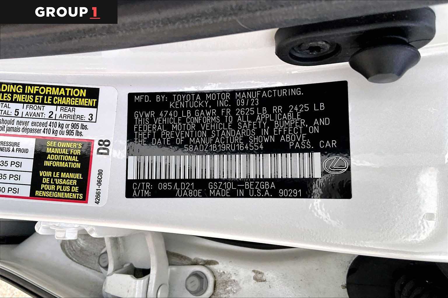 Used 2024 Lexus ES 350 w/ Premium Package FWD image 34