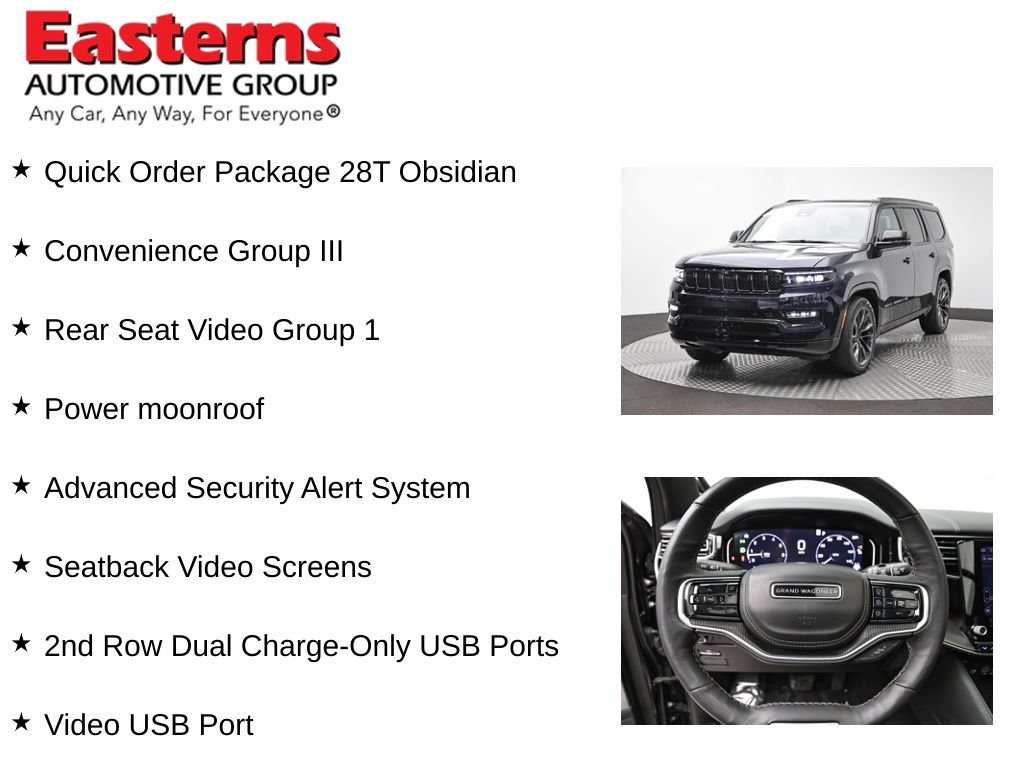 Used 2025 Jeep Grand Wagoneer Series II Obsidian w/ Quick Order Packagew 28T AWD/4WD image 12