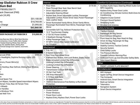 Used 2025 Jeep Gladiator Rubicon AWD/4WD image 33