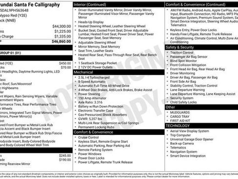 Used 2023 Hyundai Santa Fe Calligraphy image 5