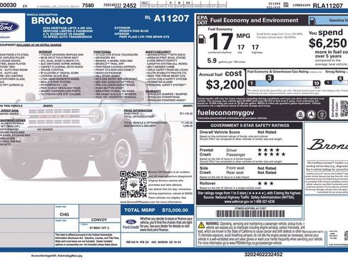 Used 2024 Ford Bronco Heritage Edition AWD/4WD image 7