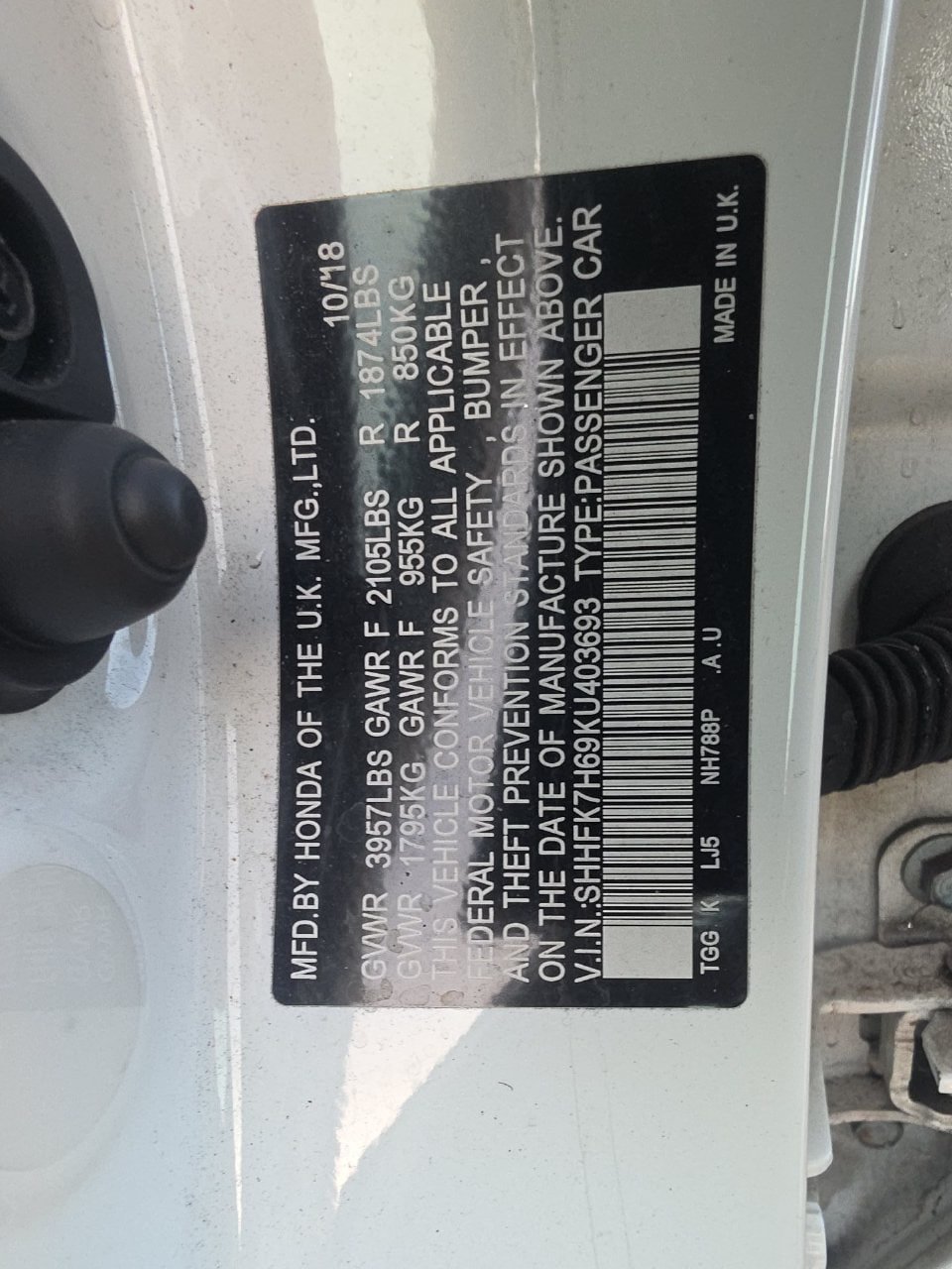 Used 2019 Honda Civic EX image 6
