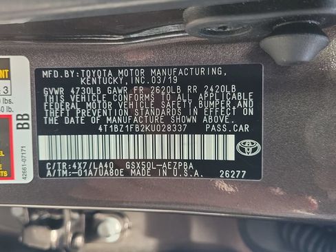 Certified 2019 Toyota Avalon Limited FWD image 24