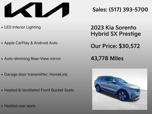 Used 2023 Kia Sorento SX Prestige w/ Panoramic Sunroof Package AWD/4WD image 12
