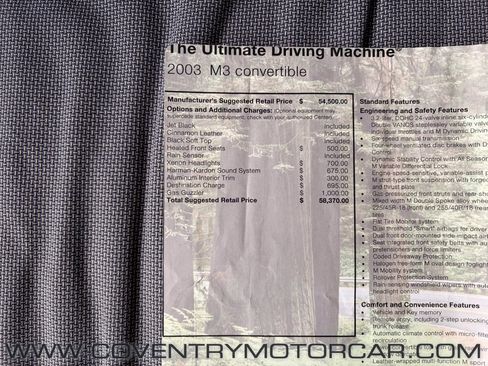 Used 2003 BMW M3 Convertible RWD image 18