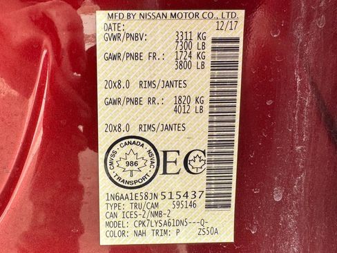 Used 2018 Nissan Titan Platinum Reserve image 12