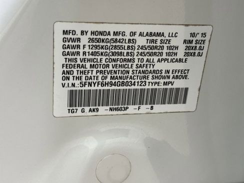Used 2016 Honda Pilot Touring image 35
