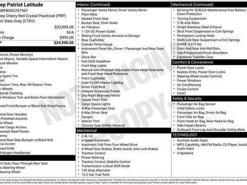 Used 2014 Jeep Patriot Latitude AWD/4WD image 4