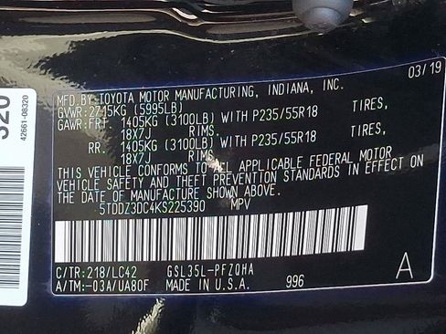 Used 2019 Toyota Sienna XLE AWD/4WD image 27