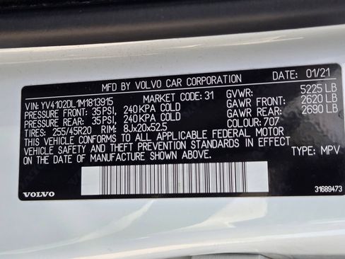 Used 2021 Volvo XC60 T5 Inscription w/ Advanced Package FWD image 14
