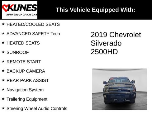 Used 2019 Chevrolet Silverado 2500 High Country AWD/4WD image 3