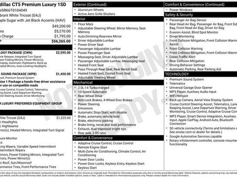 Used 2026 Cadillac CT5 Premium Luxury w/ Technology Package RWD image 11