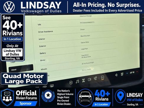 Used 2022 Rivian R1T Adventure AWD/4WD image 26