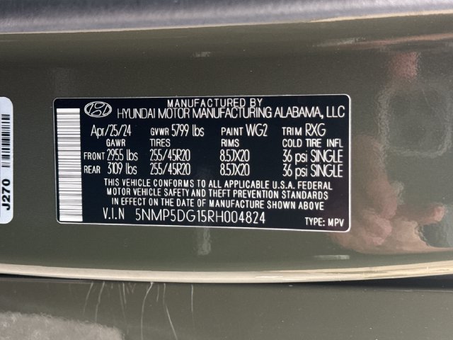 Certified 2024 Hyundai Santa Fe Calligraphy AWD/4WD image 30
