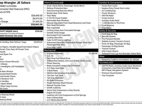 Used 2018 Jeep Wrangler Sahara w/ Connectivity Group image 32