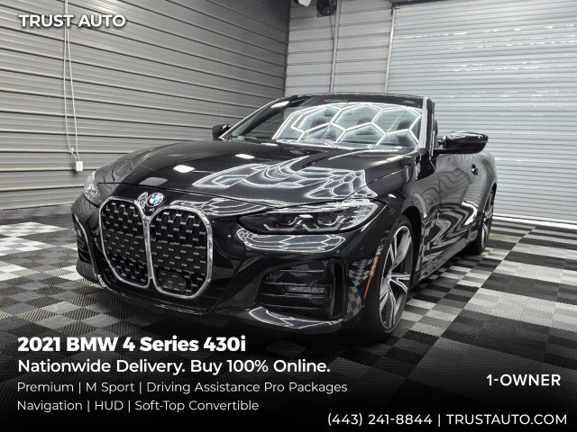 Used 2021 BMW 430i Convertible w/ M Sport Package RWD image 1