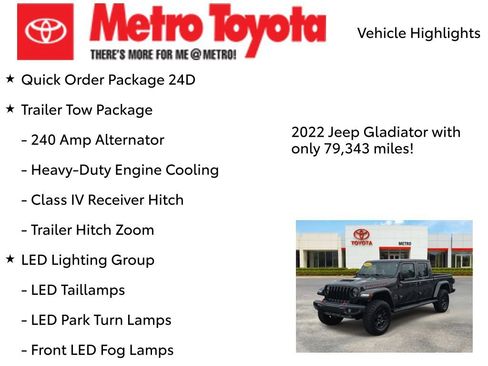 Used 2022 Jeep Gladiator Mojave w/ Dual Top Group AWD/4WD image 8