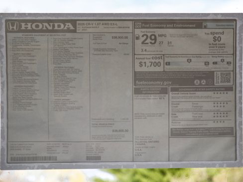 New 2026 Honda CR-V EX-L image 16